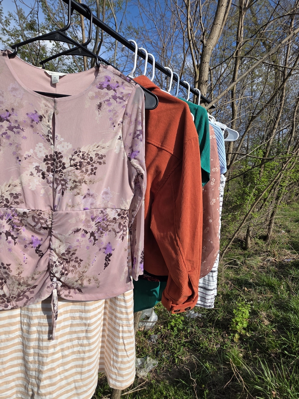 Cato Floral Mauve Pink Drawstring Blouse